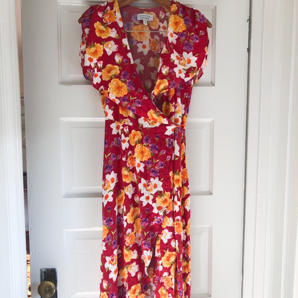 & Other Stories Midi Wrap Dress